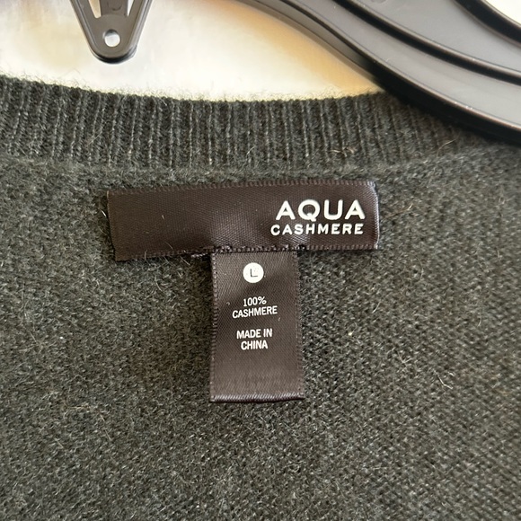Aqua Cashmere Green Cardigan - Picture 4 of 4